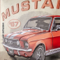 Preview: Blechschild Ford Mustang rot 2